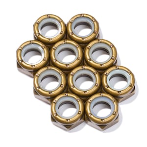 Custom Axle Nuts Hardware (10) Roller Skate / Quad Skate / Derby Skate - STEAMPUNK Defiant Upgrades