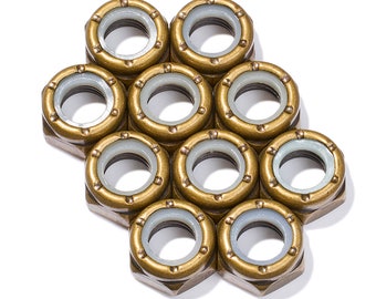 Custom Axle Nuts Hardware (10) Roller Skate / Quad Skate / Derby Skate - STEAMPUNK Defiant Upgrades