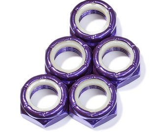 カスタムキングピンナットハードウェア（5）ローラースケート/クワッドスケート/ダービースケート - パープルディファイアントアップグレード