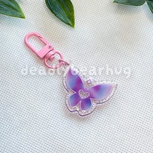 Clove Valorant Agent Butterfly Abilities | Acrylic Keychain | Cute Kawaii Gift for Gamers | Double Sided Epoxy Acrylic Charm | deadlybearhug