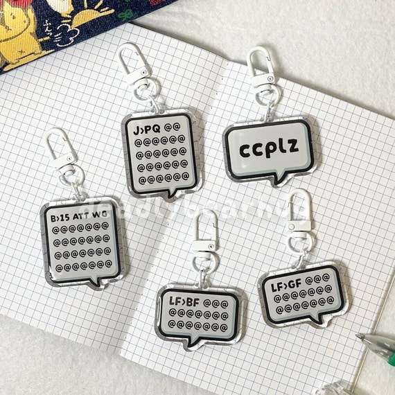Maplestory Joining PQ JPQ Ccplz Double Sided Epoxy Charm Keychain