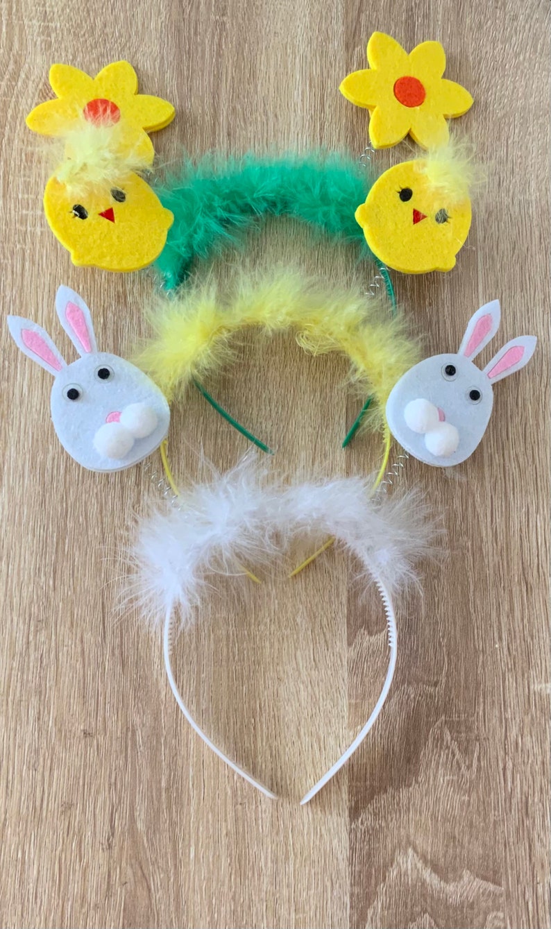 Easter Bunny Headband Easter Headband Chick Easter Headband Flower Easter Headband