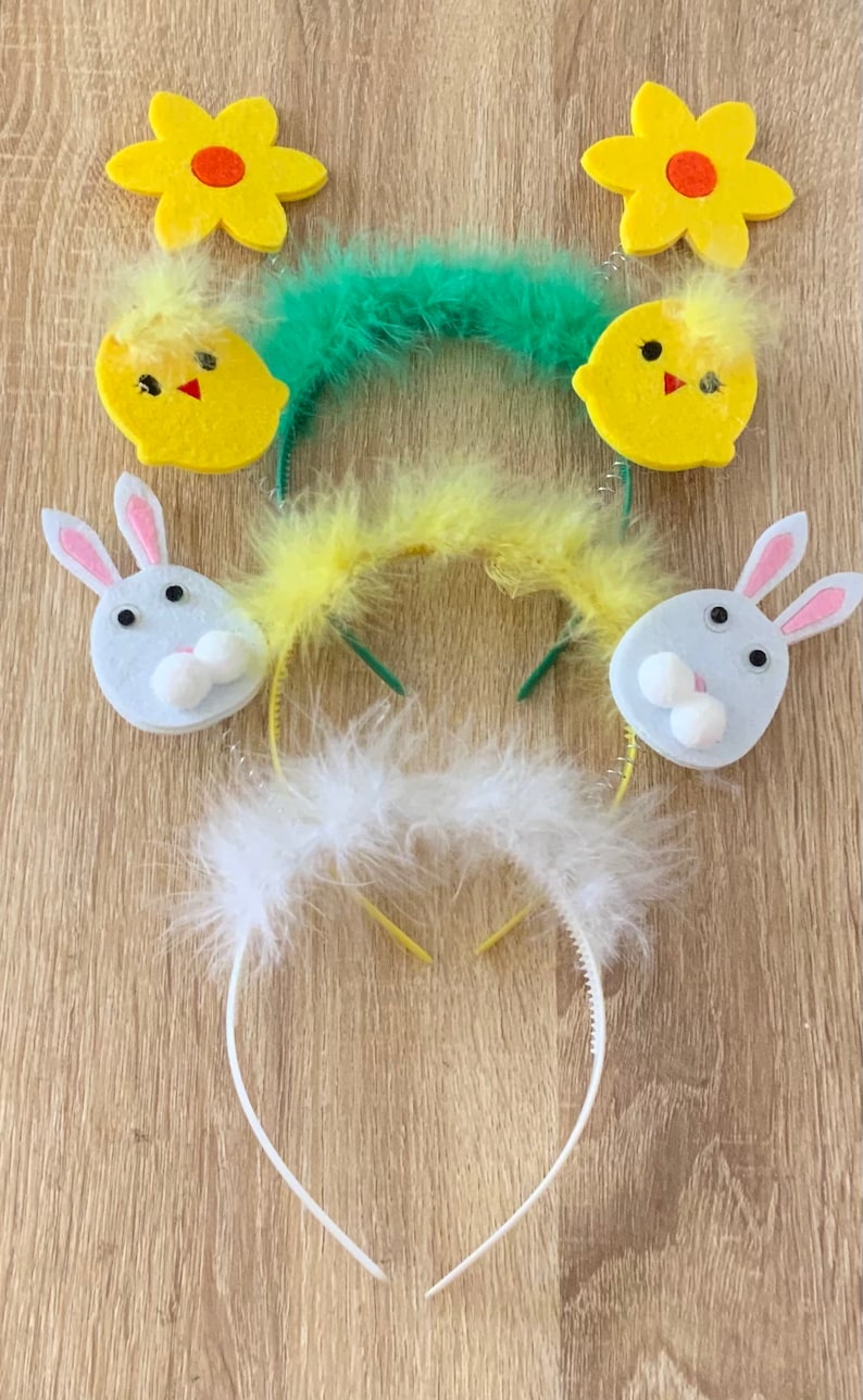 Easter Bunny Headband Easter Headband Chick Easter Headband Flower Easter Headband