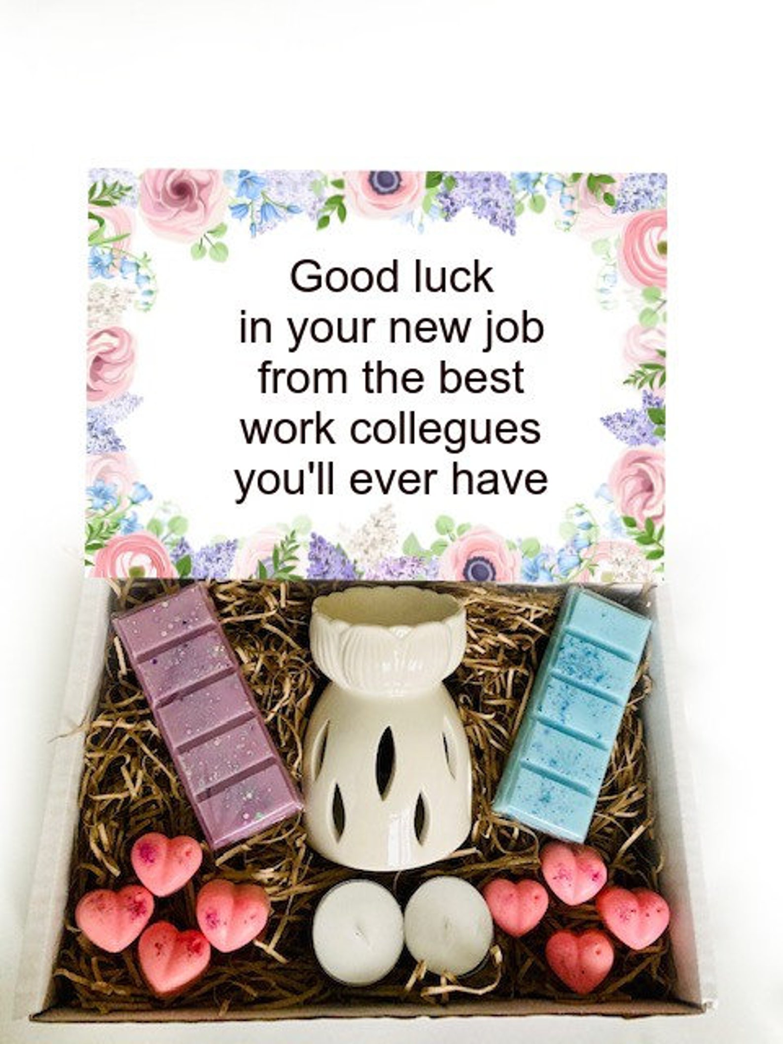 Good luck New job gift for her Wax melt gift box Etsy