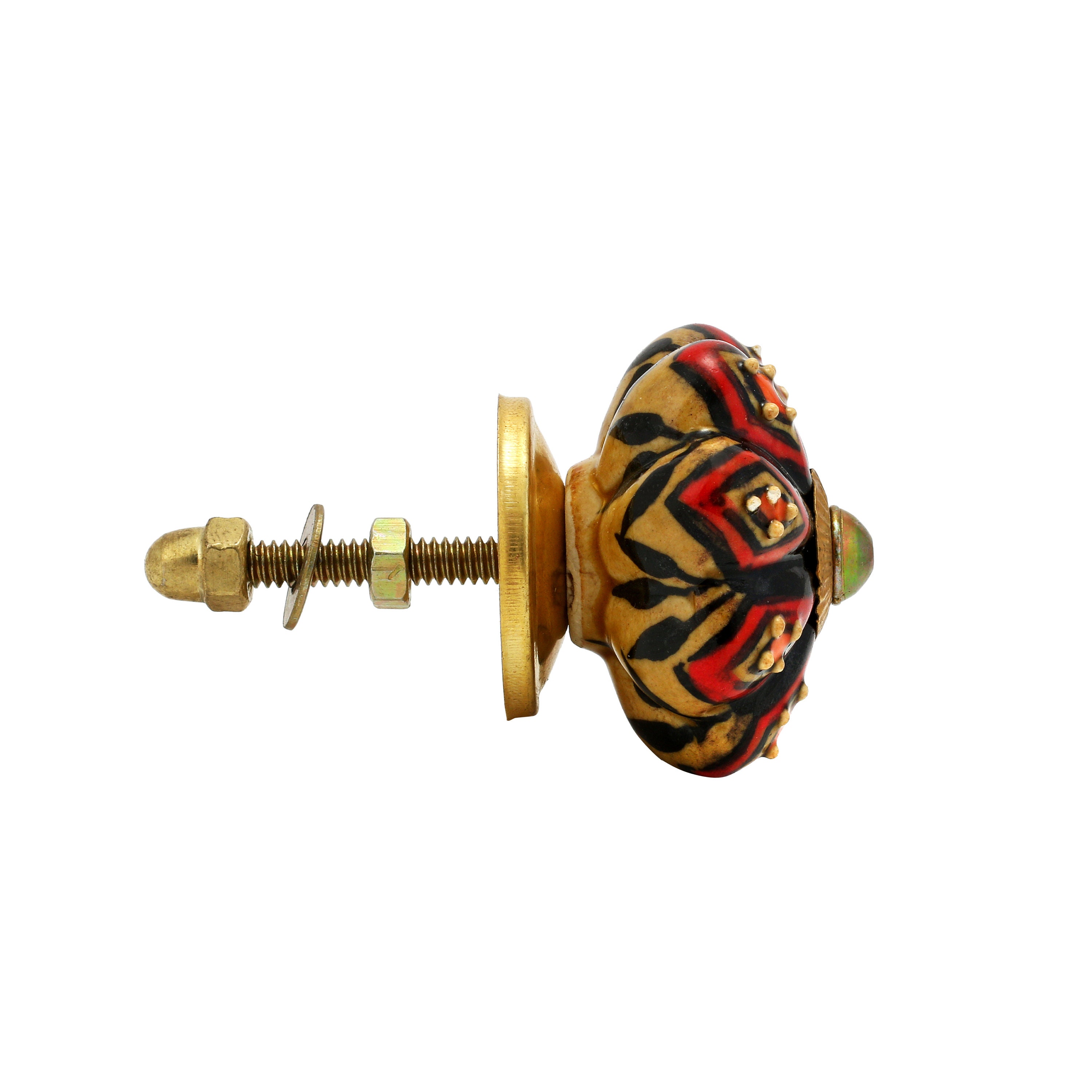 Dresser Knobs and Pulls Rare Hand Painted Boho Ceramic Etsy