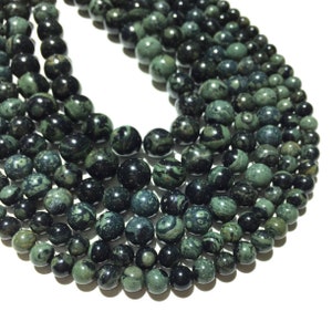 Natural Kambaba Jasper Beads 4mm 6mm 8mm 10mm Polished Round Loose Gemstone Spacer Beads for DIY Jewelry Making & Design 15.5&quot; Full Strand
