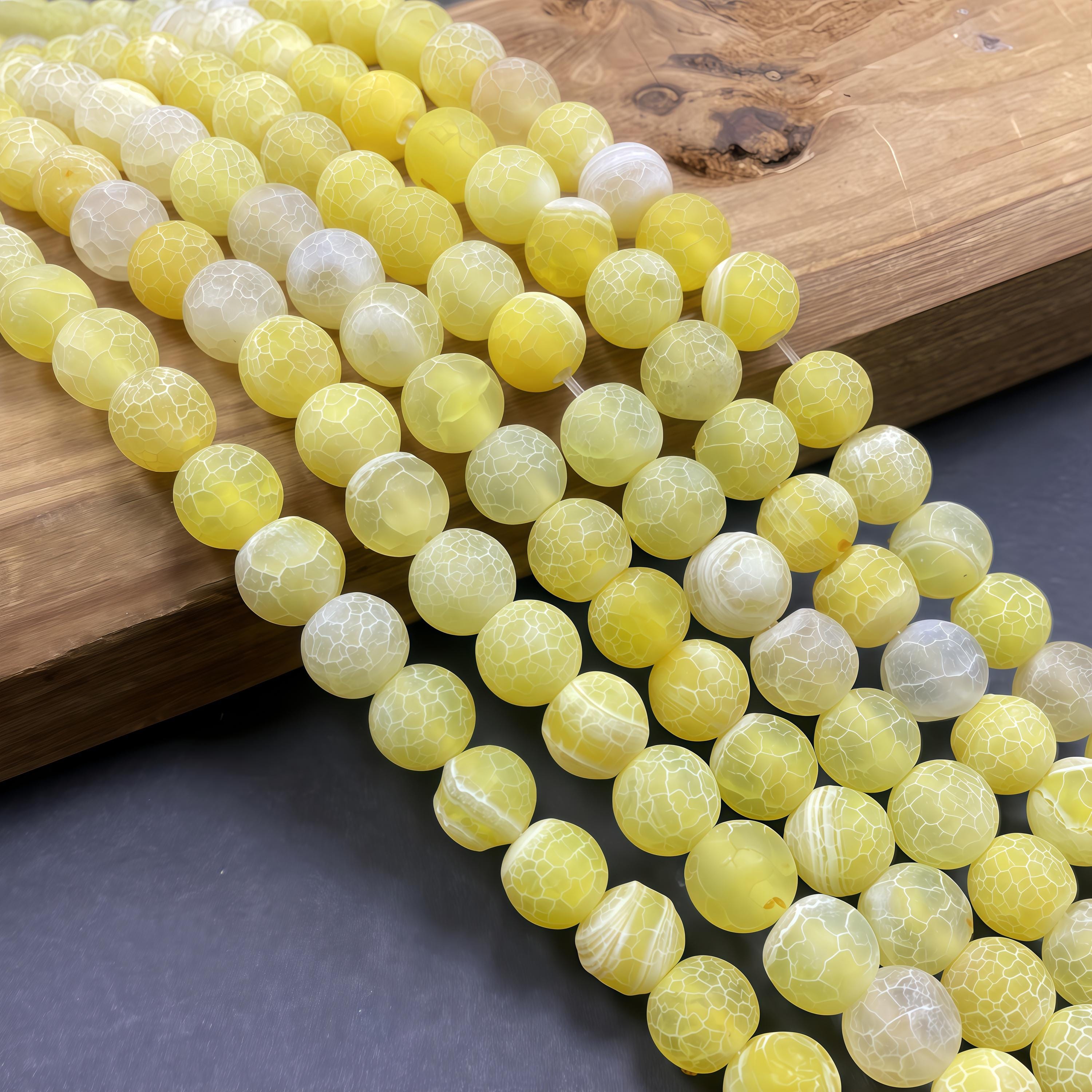 Pendentif En Dent D'agate Jaune Rayée - 1 Pièce, Neuf Sans Emballage, Pierre Naturelle