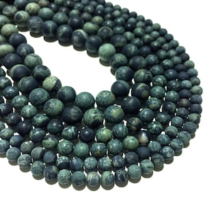 Natural Matte Kambaba Jasper Beads 4mm 6mm 8mm 10mm Round Loose Gemstone Spacer Beads for DIY Jewelry Making & Design 15.5&quot; Full Strand