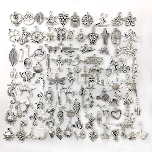 100pcs/lot Mix Assorted Style Tibetan Antique Bulk Wholesale Price Silver Gold Metal Charm for DIY Bracelet Necklace Earrings Jewelry Making