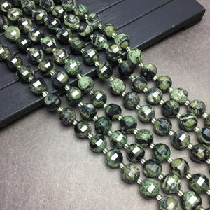 Natural Kambaba Jasper Bead 8mm 10mm Pumpkin Loose Healing Gemstone Spacer Bead for Bracelet Necklace Jewelry Making Design 15.5 Full Strand