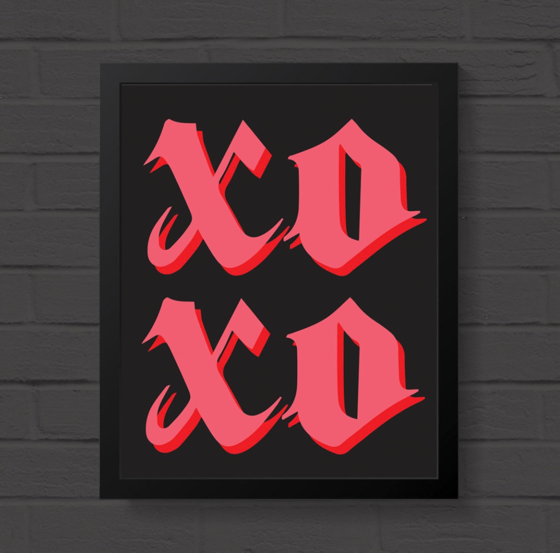 XOXO Wall Art Prints Homedecor Wall print Etsy.de