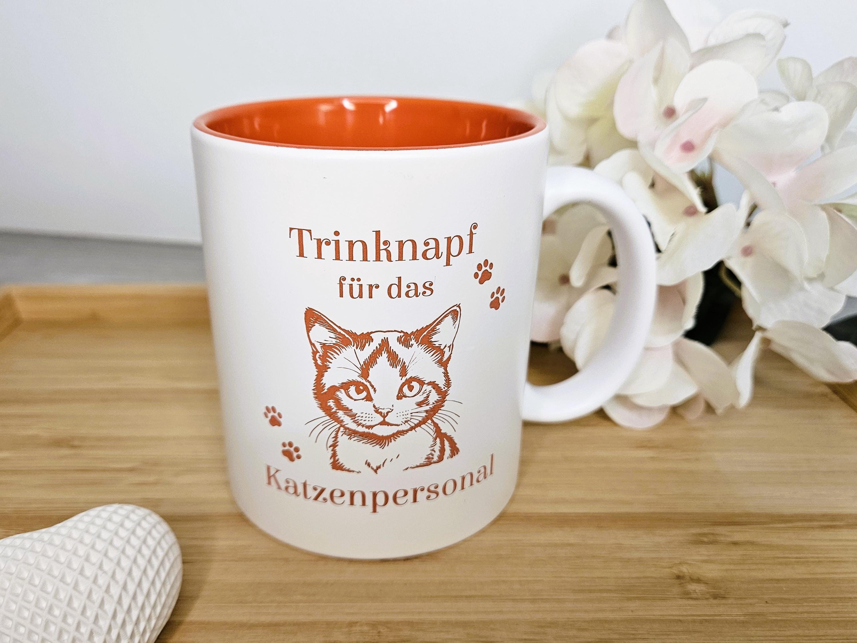 Trinknapf Katzen-Tasse Mit Spruch – 330ml, Spülmaschinengeeignet, Geschenk Für Katzenliebhaber (Rosa)