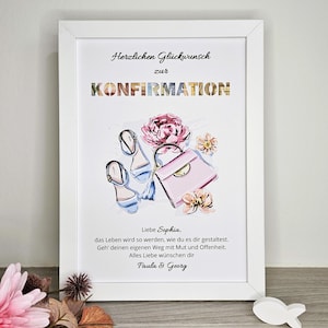 Konfirmationsgeschenk "Beauty" - personalisiertes Geldgeschenk zur Konfirmation, Kommunion, Jugendweihe, Lebenswende etc.