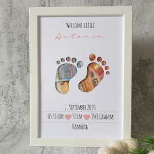 personalisiertes Geldgeschenk zur Geburt oder Taufe - Motiv "Welcome Little One"
