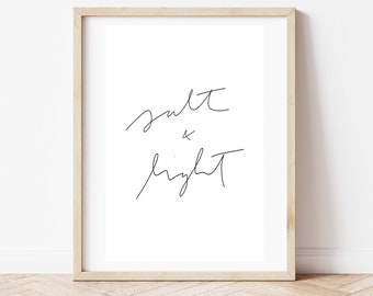 Salt & Light Print, Christian Wall Art, Digital Download, Printable Art