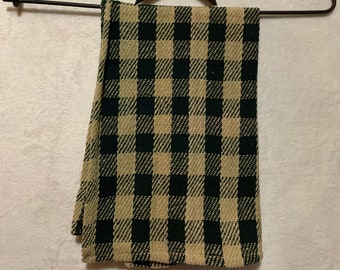 Green Checked Towel