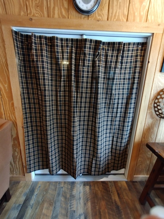 Navy and tan shower curtain deals