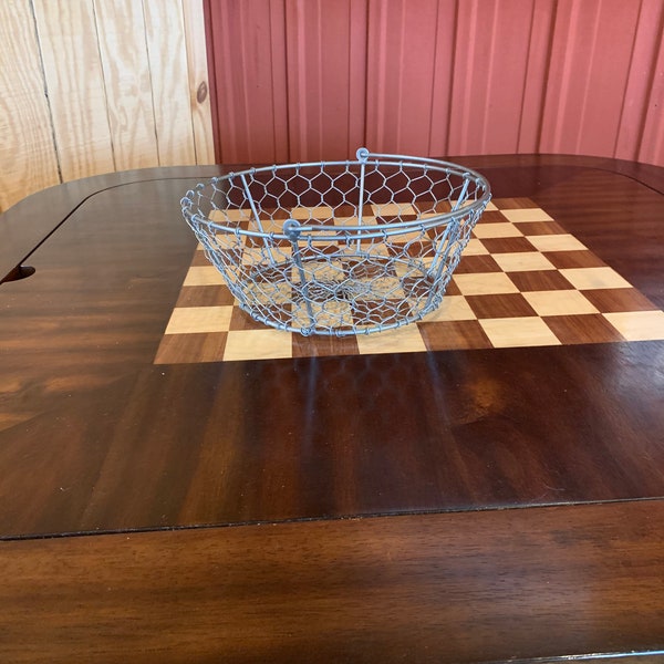 Silver Wire Basket Etsy