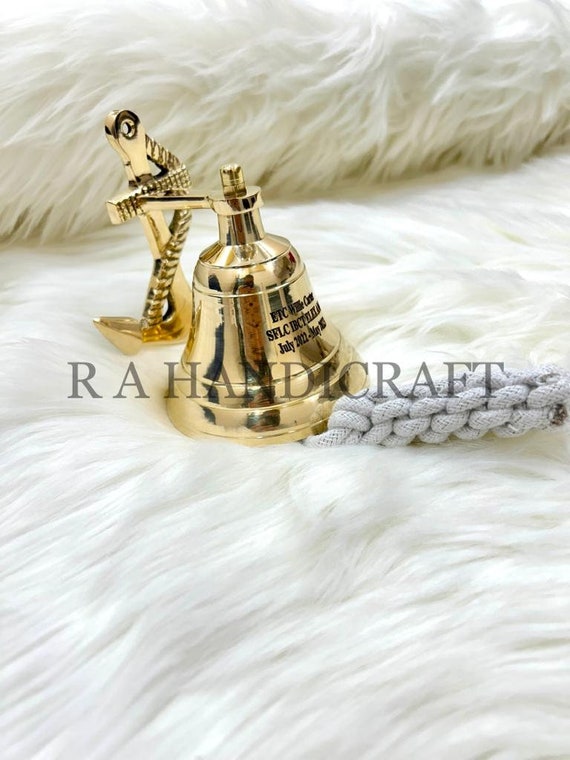 Personalized Ship Bell Vintage Wall Decor Bell Nautical US Navy Anchor Ship  Bell Wall Mounted Brass Bell Antique Ship Bell Mothers Day Gift -   Canada