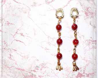 Handmade Passion Earrings | Unique, original, lightweight, long handmade earrings | Elegant wedding and party earrings | Gift ideas
