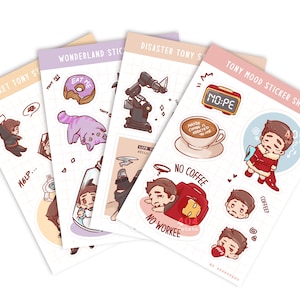Tony sticker sheet