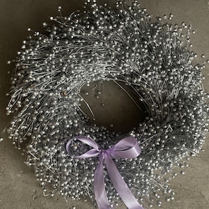 Silber Schein getrocknete Blumen-Kranz