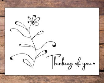 Thinking of You Card - Etsy