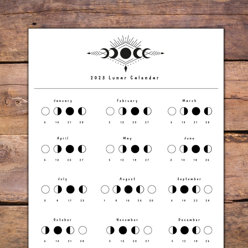 2023 Lunar Calendar Printable - Il 794xN.4261710706 Bjex 