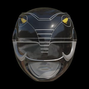 Black Ranger Helmet Kit, Mighty Morphin Power Rangers Cosplay, 3D Printed Power Rangers Helmet, UNFINISHED KIT