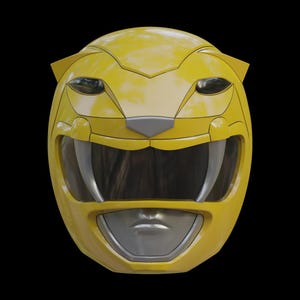 Yellow Ranger Helmet Kit, Mighty Morphin Power Rangers Cosplay, 3D Printed Power Rangers Helmet, UNFINISHED KIT