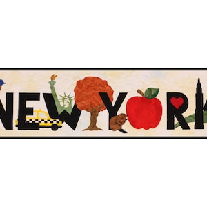 New York Laser Cut Applique Kit, Prefused Fabric Applique, Applique Kit, DIY Quilt, Precut Applique, US Quilt, Westfield Laser Design