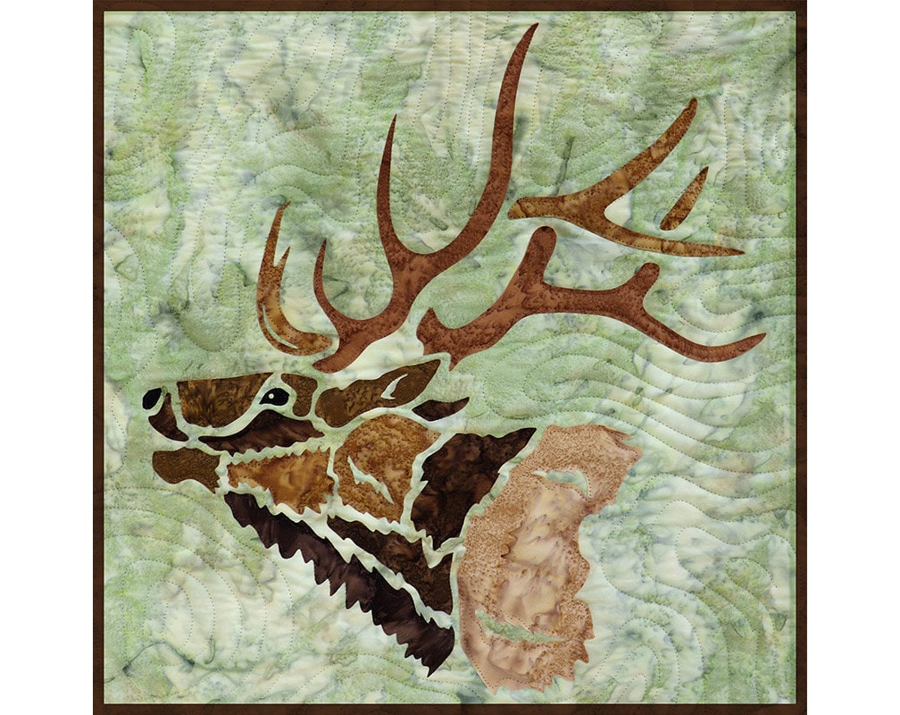 Elk Applique Quilt Patterns Quilt Inspiration: February 2018