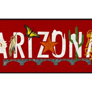 Arizona Laser Cut Applique Kit, Prefused Fabric Applique, Applique Kit, DIY Quilt, Precut Applique, US Quilt, Westfield Laser Design