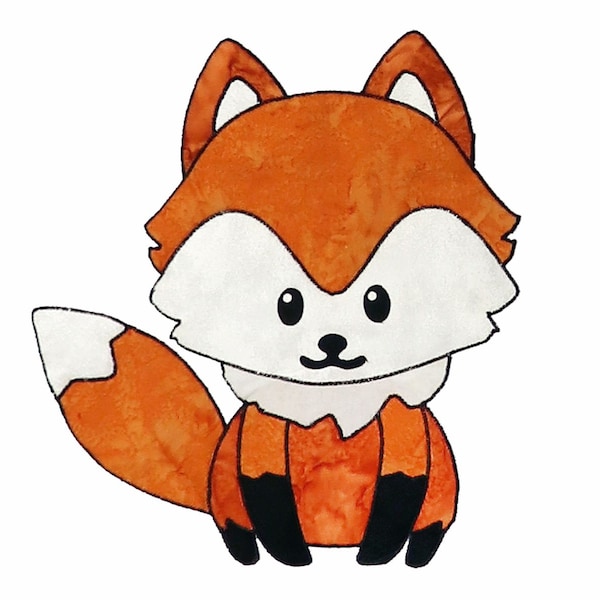 Freddy Fox Laser Cut Applique Kit, Prefused Fabric Applique, Applique Kit, DIY Quilt, Precut Applique, Westfield Laser Design