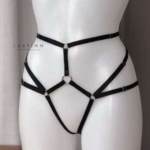 Crochless sexy pantiess, Harness panties, Strappy lingerie