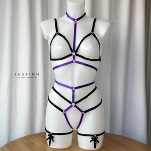 Lingerie set PARRY with choker and garters