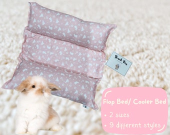 Zipped Sakura Pink Bunny Rabbit Lounger Pillow Bed/ Cool Bed/ Rabbit Pet Pillow/ Bunny Flop Bed/ Burrow Snuggle Bed