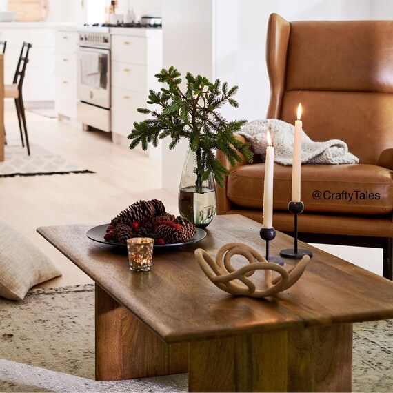 Large Mango Wood Coffee Table Rectangle Coffee Table Wooden