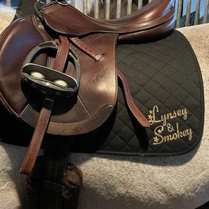 Personalised Saddle Pad/Personalised Saddle Cloth/Personalised Numnah/Personalised horse wear/Horse Gift/Horse Lover Gift/Horse riding