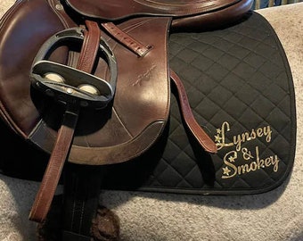 Personalised Saddle Pad/Personalised Saddle Cloth/Personalised Numnah/Personalised horse wear/Horse Gift/Horse Lover Gift/Horse riding