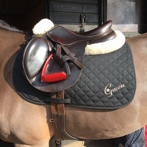 Personalised Saddle Pad/Personalised Saddle Cloth/Personalised Numnah/Personalised horse wear/Horse Gift/Horse Lover Gift/Horse riding