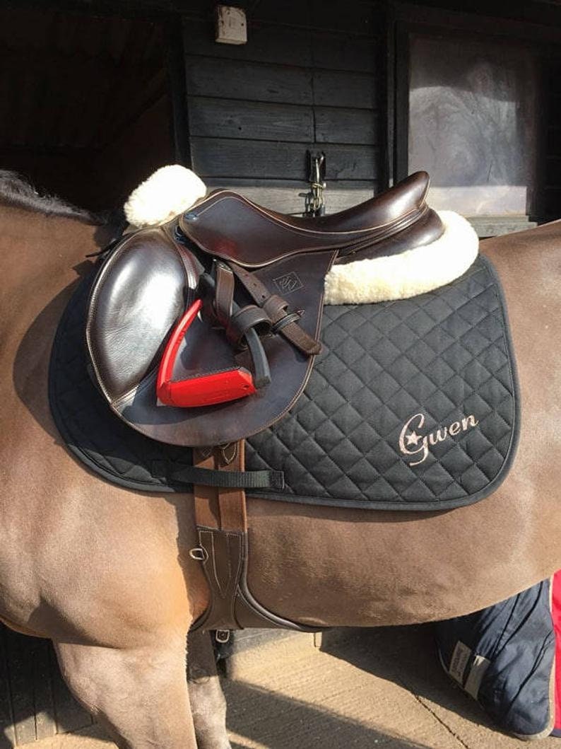 Personalised Saddle Pad/Personalised Saddle Cloth/Personalised Etsy
