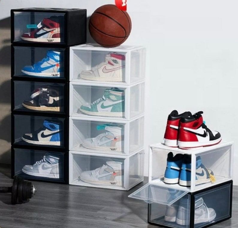 Caja de almacenamiento de zapatos apilables para zapatillas Etsy