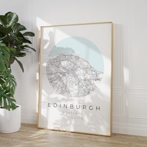 Edinburgh Map Poster, Edinburgh Minimalist, Edinburgh Poster, Edinburgh Coordinates, Edinburgh Gift, Edinburgh Print