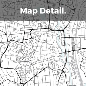 Cartel del mapa de Lüneburg, Minimalista de Lüneburg, Impresión de mapas de Lüneburg, Cartel de Lüneburg, Coordenadas de Lüneburg, Regalo de cumpleaños de Lüneburg, Lüneburg imagen 5