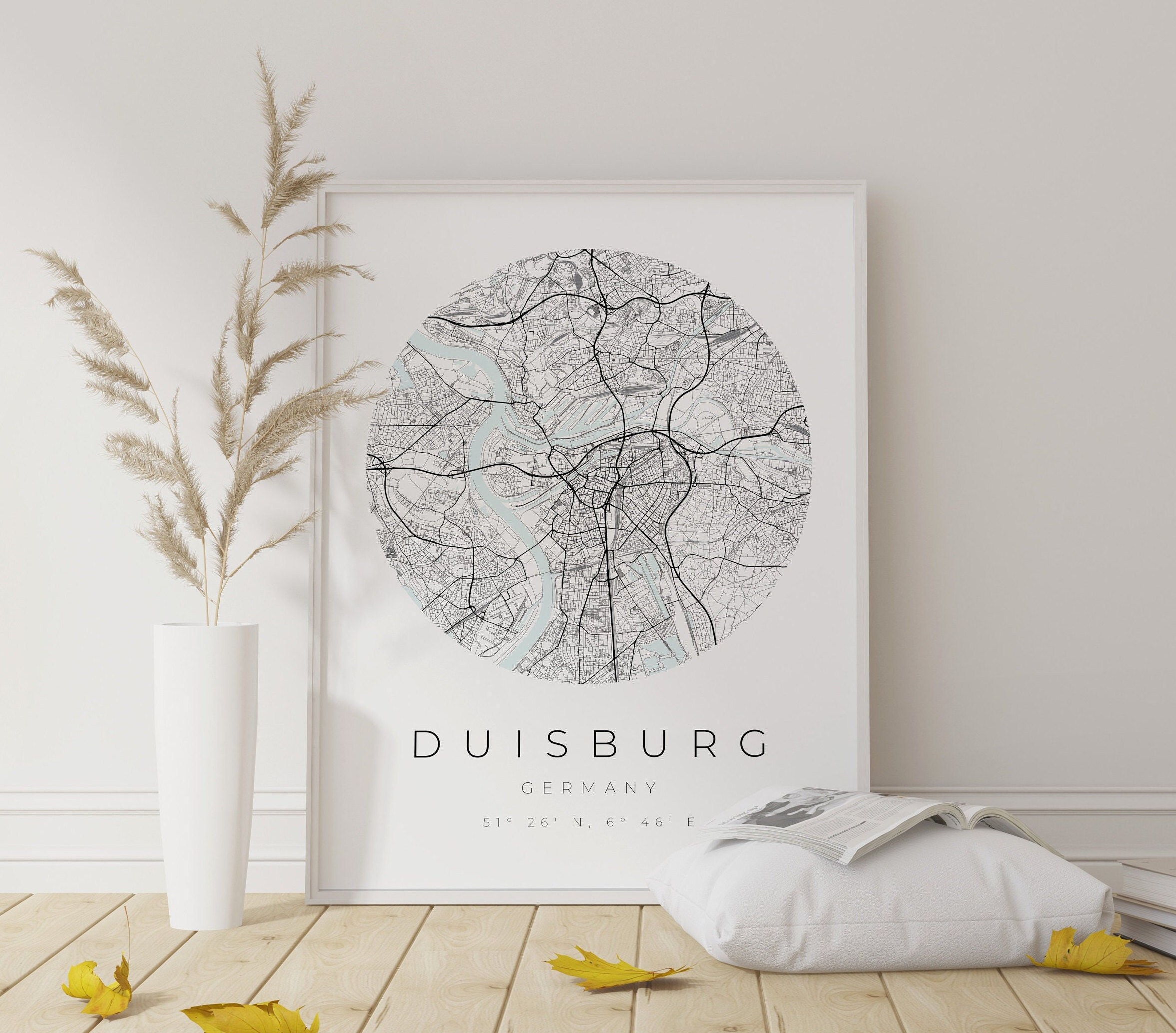 Duisburg city map