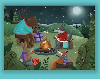 CAMPFIRE Holiday Card Supporting Homeless Pets (10 Cards per Pack) HP2542