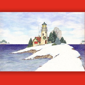 LIGHTHOUSE Holiday Card Supporting Feeding America (10 Cards per pack) FA2451