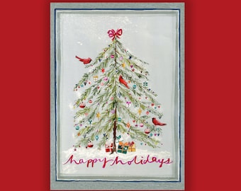 HOLIDAY TREE Christmas Card Supporting Starlight Children's Foundation (10 Cards per Box) SCF2136