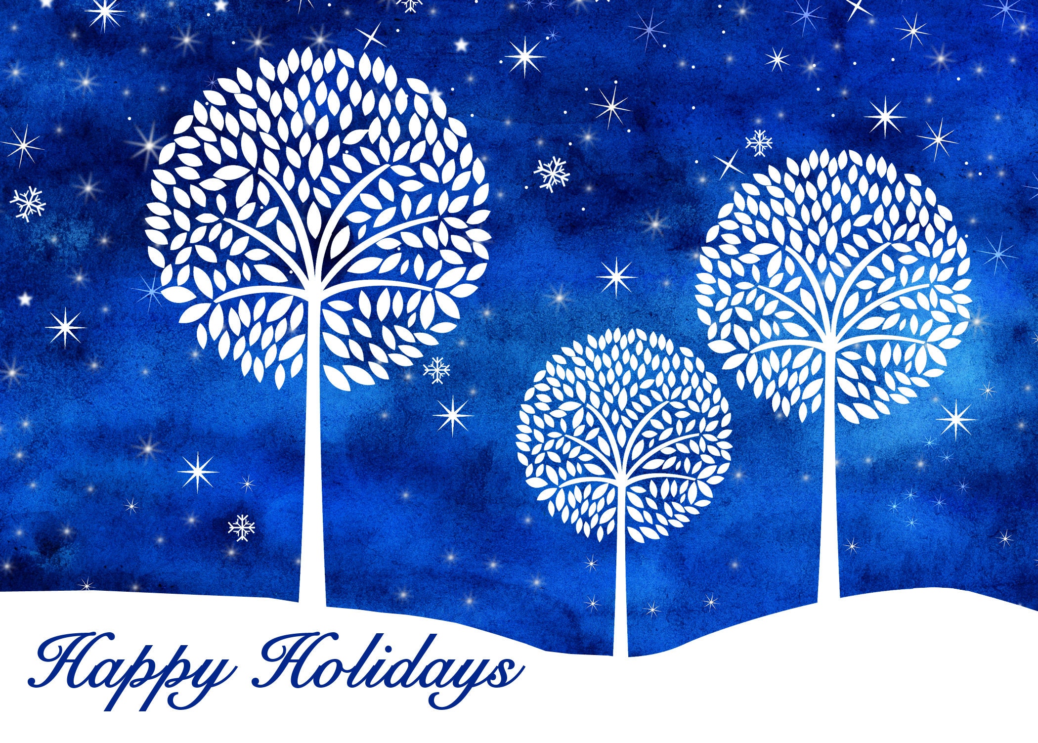 WHITE TREE TRILOGY Charity Card Supporting Feeding America (10 Cards per Box) FA1839